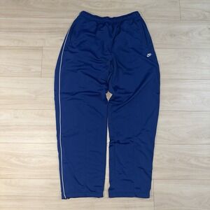 Vintage‎ Nike Track Pants XL Blue Windbreaker Lined Baggy 90s Y2K Gray Tag Nylon